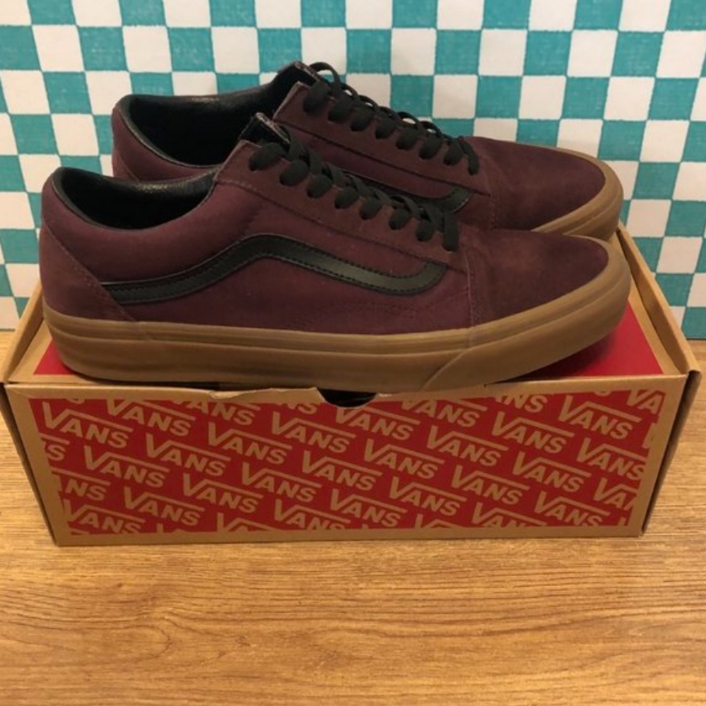 Burgundy Gum Vans